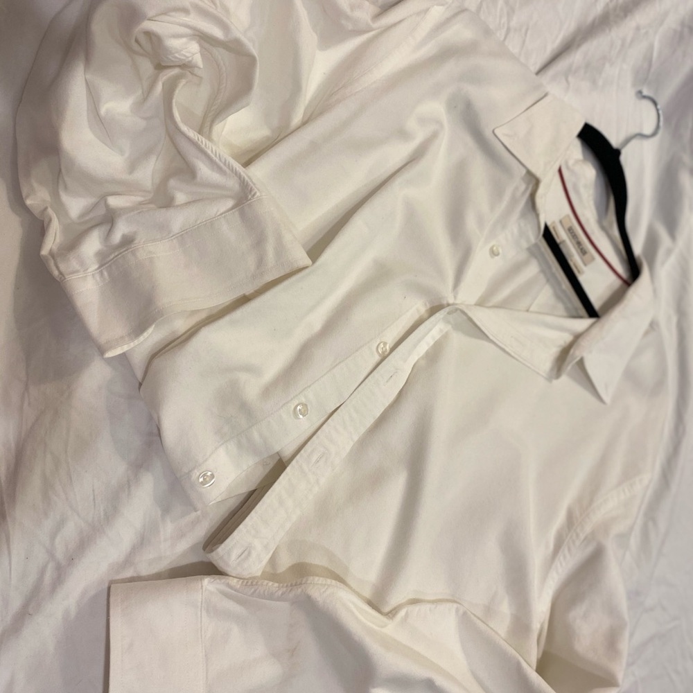 White Long Sleeve Button Down